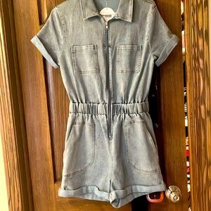 Denim romper